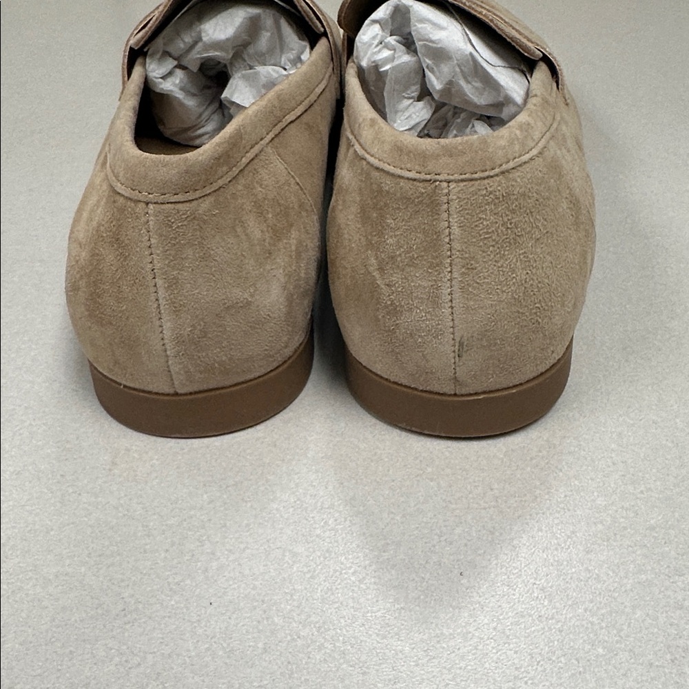 Aqua Nada Slip On Penny Loafer Flats Tan Suede Size 10 NWB - Picture 5 of 10